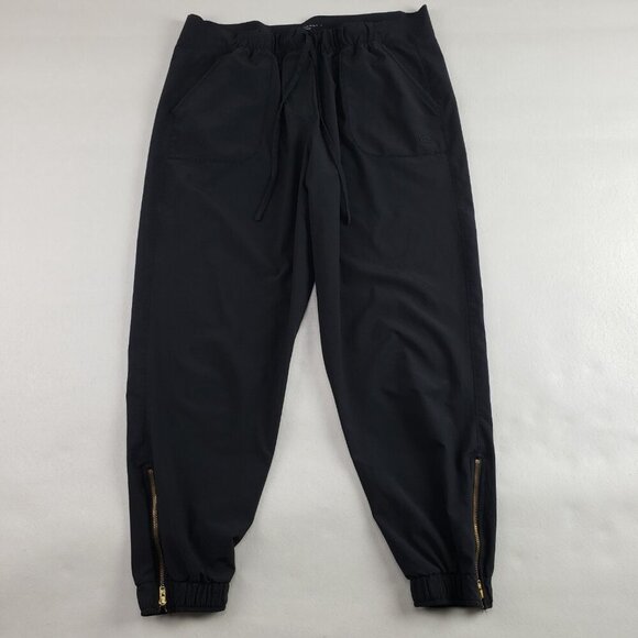 Albion Jetsetters Ankle Zip Pant Womens Large Petite L Black Jogger Pull On - Picture 6 of 14